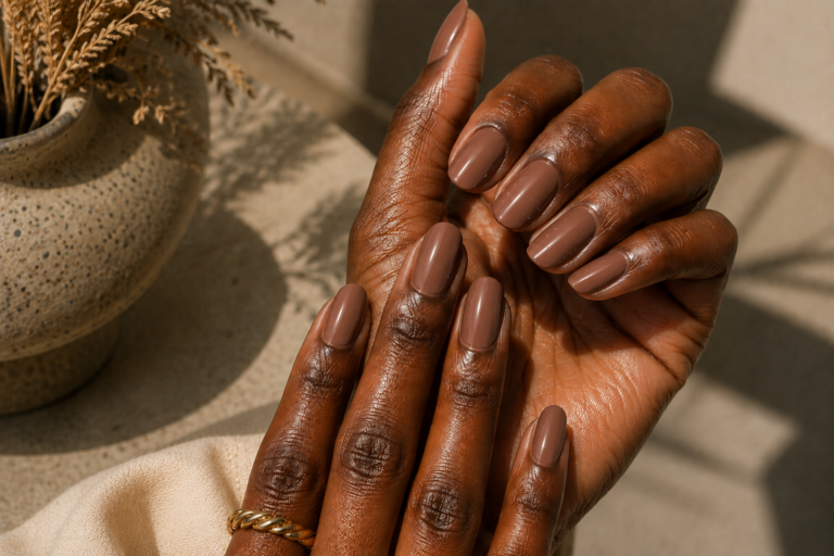 Nude Mocha nails