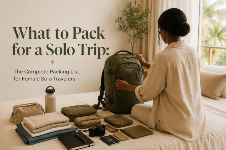 what to pack for a solo trip