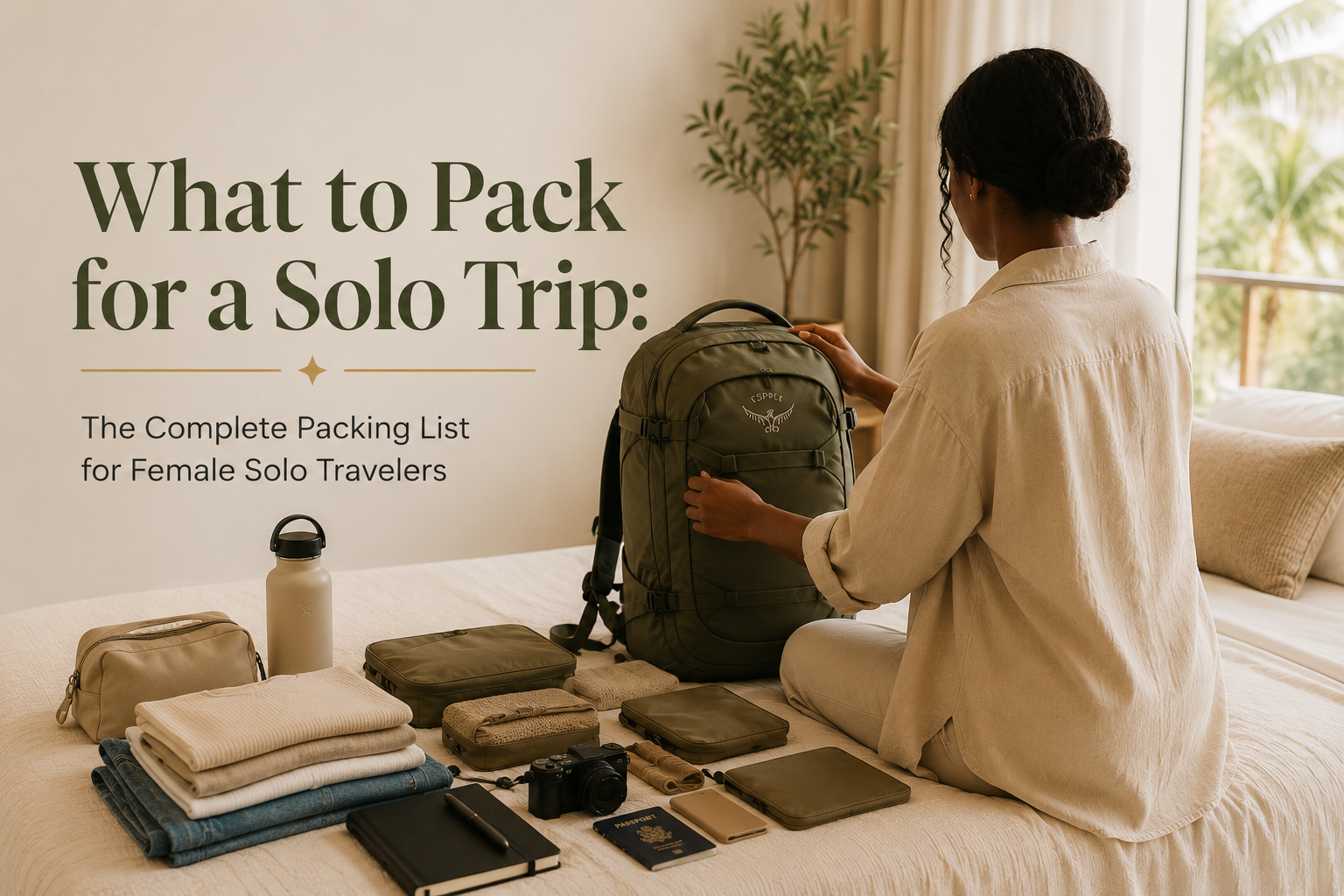 what to pack for a solo trip