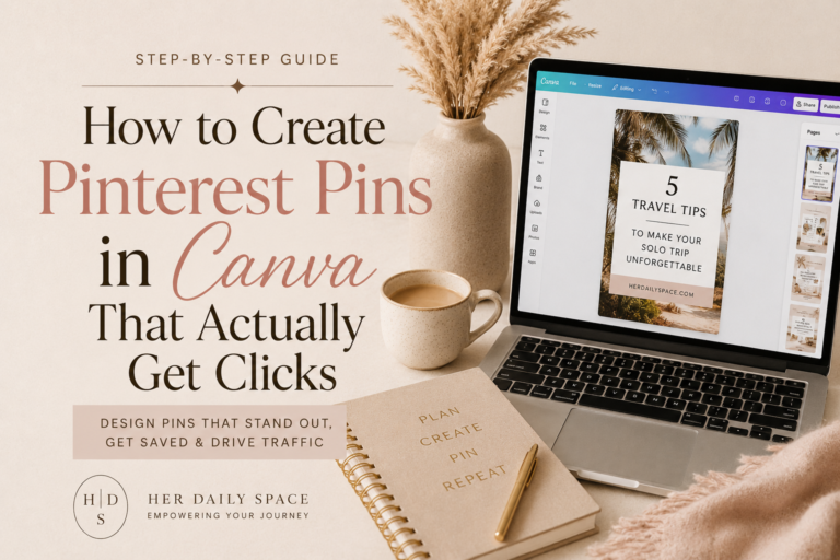How to create Pinterest pins in Canva