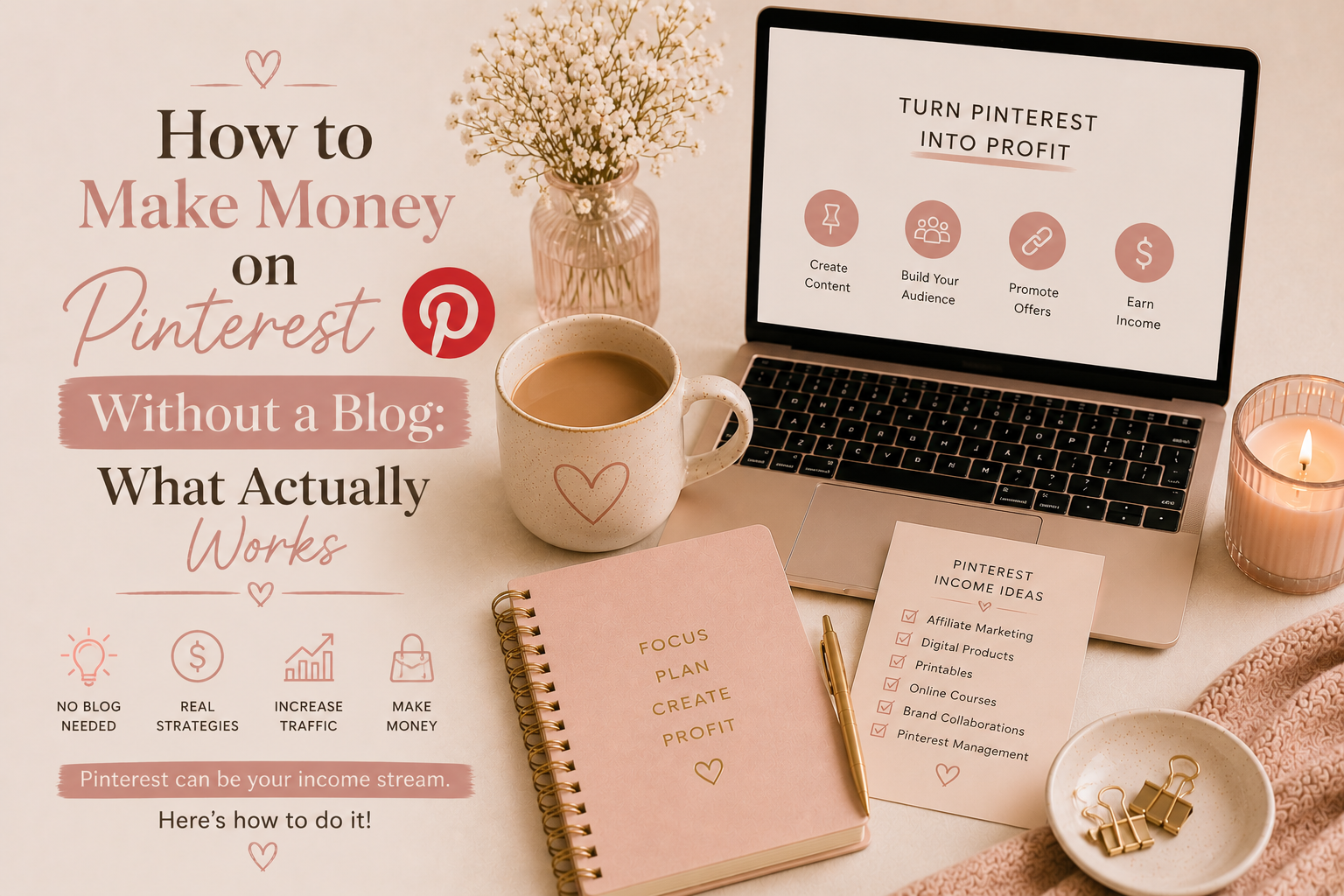 making money on pinterest ithout a blog