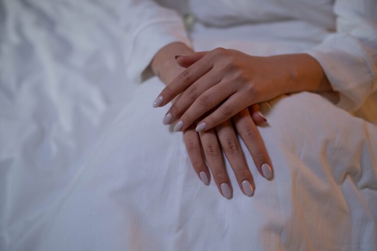 Warm nude nails