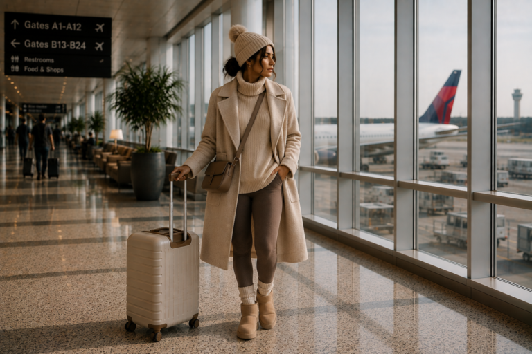 Cosy Winter Airport Outfit