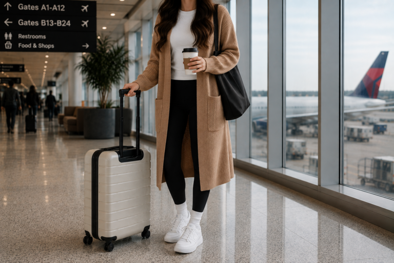 Camel Cardigan Outfit